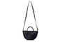 Lucky Bees Elin v2 Bolsa de Hombro Negra Cuero de Polivinilo Elegante y Sofisticada